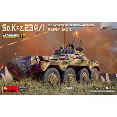 [ܼ] BE35410 [Miniart] BE35410 1/35 Sd.Kfz.234/1 Schwerer Panzerspahwagen(2 cm) Early Mod Interior Kit