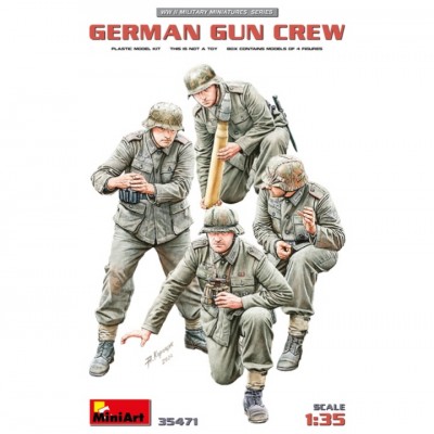 [ܼ] BE35471 [Miniart] BE35471 1/35 German Gun Crew
