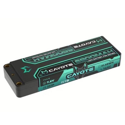 [ܼ] CA-682S145 [CAYOTE] 7.6V 2S 6800mAH 145C Shorty Racing LiPo Battery Ƽ ̽ Ƭ  ͸