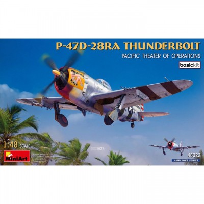 [ܼ] BE48022 [Miniart] BE48022 1/48 P-47D-28RA Thunderbolt Pacific Theater of Operations-Basic Kit