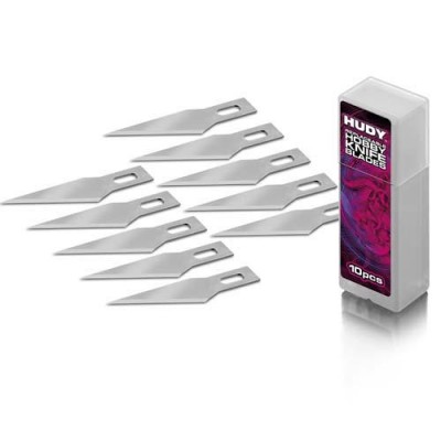 [ܼ] 188984 [HUDY] Replaceable Hobby Knife Blades (10pcs)