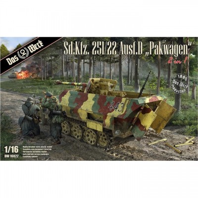 [���ܼ�] CDW16022 [DAS WERK] CDW16022 1/16 Sd.Kfz.251/22 Ausf.D Pakwagen