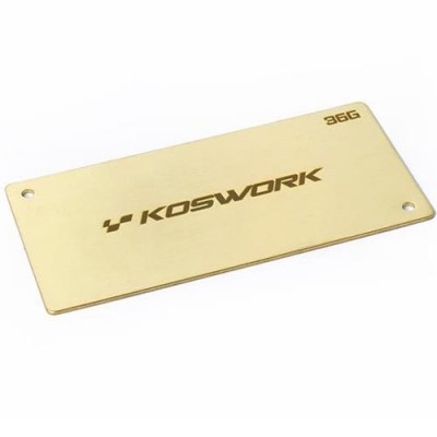 [ܼ] KOS04222 [KOSWORK] 36g Shorty LiPo Weight 94x46x1.0mm