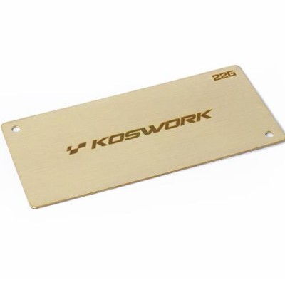 [ܼ] KOS04221 [KOSWORK] 22g Shorty LiPo Weight 94x46x0.6mm