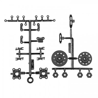 [ܼ] AA72210 [TEAM ASSOCIATED] AA72210 DC10 Hubs, with wheel hex brake disks