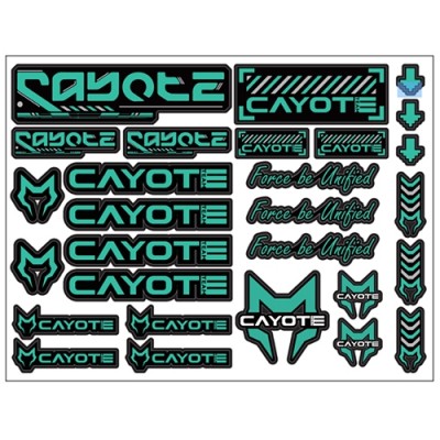 [ܼ] CA-CLDCB [CAYOTE] [CA-CLDCB] racing clear Decal B type 1PCS