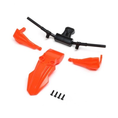 [���ܼ�] LOS-2297 [TEAM LOSI] Fender, Handguards & Handle Bars, Orange: PM-SM