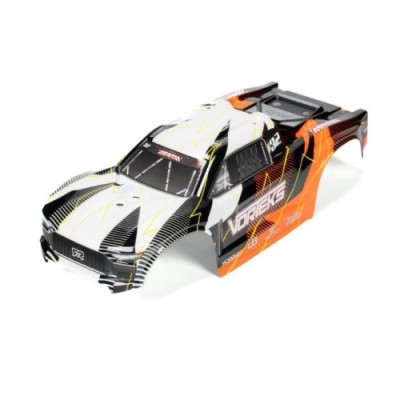 [ܼ] ARA-1555 [ARRMA] ARA-1555 1/10 Clipless Painted Trimmed Body Set with Decals, Orange: VORTEKS 2WD