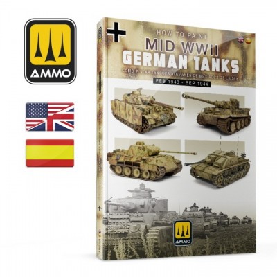 [ܼ] CG6303 [MIG AMMO] CG6303 How to Paint Mid WWII German Tanks (FEB 1943 - SEP 1944) (Bilingual)