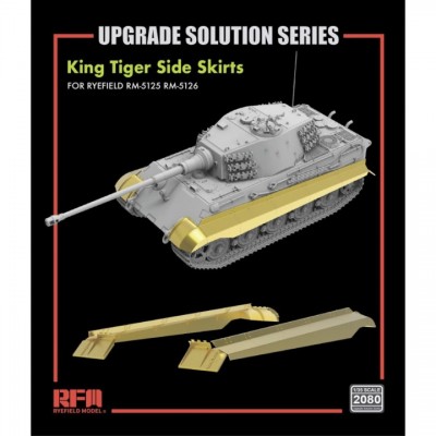 [ܼ] CRM2080 [RFM] CRM2080 1/35 Side Skirt Upgrade Parts Set for King Tiger (for RFM5125 & RFM5126) (