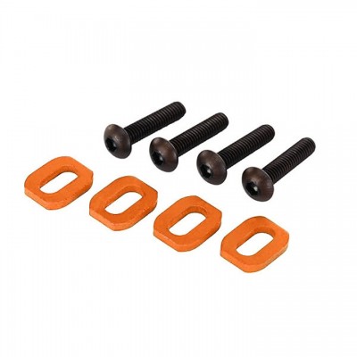 [ܼ] AX7759-ORNG [Traxxas] AX7759-ORNG Washers, motor mount, aluminum (orange-anodized) (4)/ 4x18mm BCS (4)