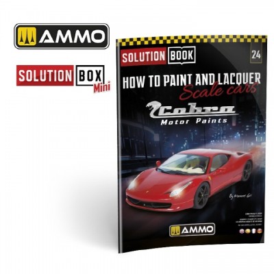 [ܼ] CG6604 [MIG AMMO] CG6604 SOLUTION BOOK 24 &8211; How to Paint and Lacquer scale cars (Multilingual Book)