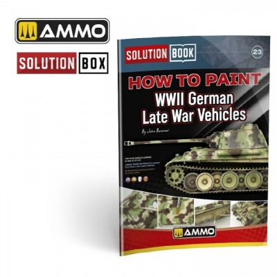 [ܼ] CG6529 [MIG AMMO] CG6529 SOLUTION BOOK 23 - How to Paint WWII German Late War Vehicles (Multilingual Book)