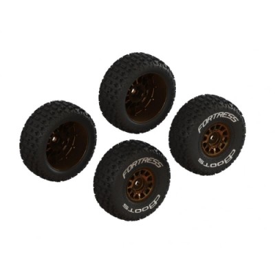 [���ܼ�] ARA-2024 [ARRMA] ARA-2024 dBoots FORTRESS Glued Tire Set, Bronze (2 Pairs)