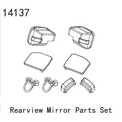 [���ܼ�] YK14137 [YK HOBBY] 14137 Rearview Mirror Parts Set (YK4083) LED ������
