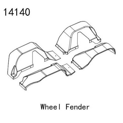 [���ܼ�] YK14140 [YK HOBBY] 14140 Wheel Fender (YK4083)