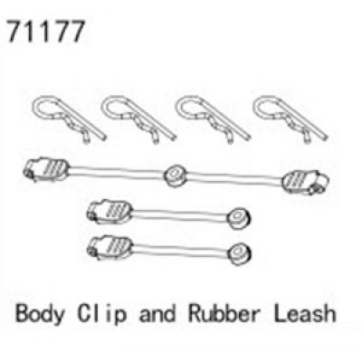 [���ܼ�] YK71177 [YK HOBBY] YK71177 Body Clip and Rubber Leash