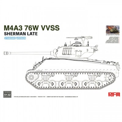 [���ܼ�] CRM5132 [RFM] CRM5132 1/35 M4A3 76W VVSS Sherman Late Standard Version