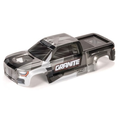 [ܼ] ARA-1623 [ARRMA] ARA-1623 GRANITE Clipless Painted Decaled Trimmed Body, Gun Metal