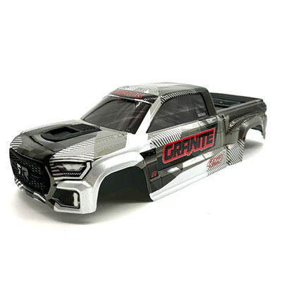 [ܼ] ARA-1623-B [ARRMA] GRANITE 4x4 223s - Body Shell Gun Metal painted clipless ARA4302V4
