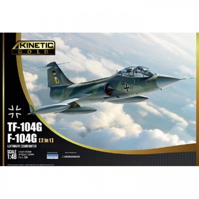 [ܼ] CNK48089 [Kinetic] CNK48089 1/48 TF-104G / F-104G Luftwaffe Starfighter (2 in 1)