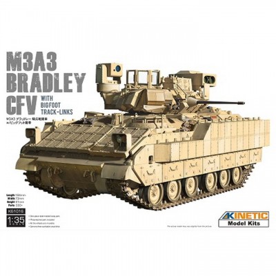 [ܼ] CNK61016 [Kinetic] CNK61016 1/35 M3A3 Bradley CFV with Bigfoot Track-links