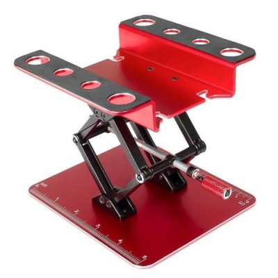 [ܼ] DTCS01005R [DETAILS TECH] [DTCS01005R] Aluminum 1/8 1/10 1/16 Adjustable RC Car Stand For Rc Car Repair Assembly Display 60-140mm(īĵ/)
