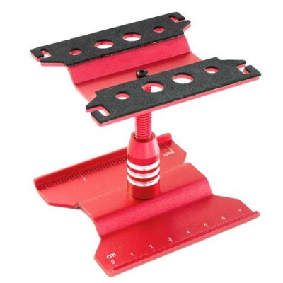 [ܼ] DTT66808B [DETAILS TECH] [DTT66808B] Aluminum Rotatihg Stand for SCX24 TRX-4M 1/18 1/24 RC Cars(īĵ/RED)
