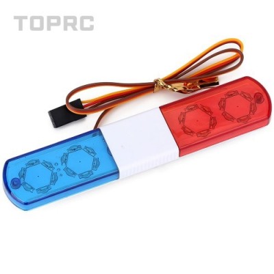 [ܼ] TOPRCC127 [DETAILS TECH] [TOPRCC127] [汤-113 x 21mm] Ambulance/Police/Warning Flash LED Light Bar (Blue/Red) (4.8V~6V, 3ä ,/庯)