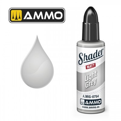 [ܼ] CG0754 [MIG AMMO] CG0754 MATT SHADER Light Grey - 10ml