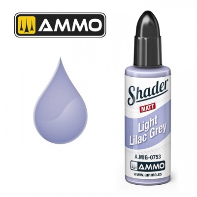 [ܼ] CG0753 [MIG AMMO] CG0753 MATT SHADER Light Lilac Grey - 10ml