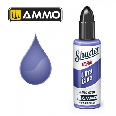 [ܼ] CG0750 [MIG AMMO] CG0750 MATT SHADER Ultra Blue - 10ml