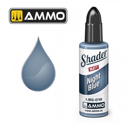 [ܼ] CG0749 [MIG AMMO] CG0749 MATT SHADER Night Blue - 10ml