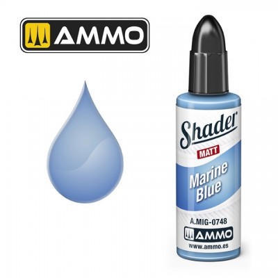 [ܼ] CG0748 [MIG AMMO] CG0748 MATT SHADER Marine Blue - 10ml