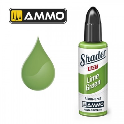 [ܼ] CG0744 [MIG AMMO] CG0744 MATT SHADER Lime Green - 10ml