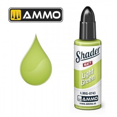 [ܼ] CG0743 [MIG AMMO] CG0743 MATT SHADER Light Green - 10ml