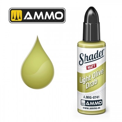 [ܼ] CG0741 [MIG AMMO] CG0741 MATT SHADER Light Olive Drab - 10ml