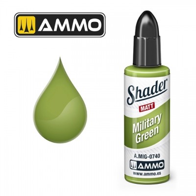 [ܼ] CG0740 [MIG AMMO] CG0740 MATT SHADER Military Green - 10ml