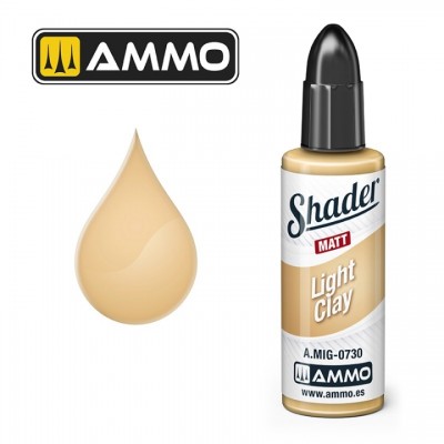 [ܼ] CG0730 [MIG AMMO] CG0730 MATT SHADER Light Clay - 10ml