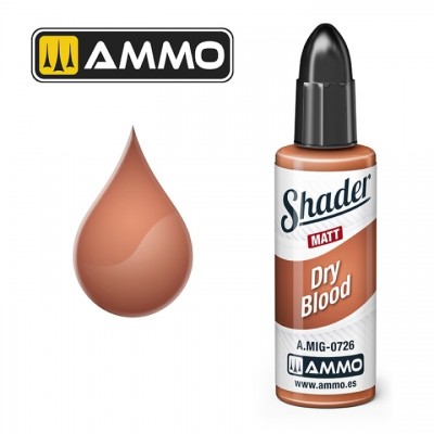 [ܼ] CG0726 [MIG AMMO] CG0726 MATT SHADER Dry Blood - 10ml