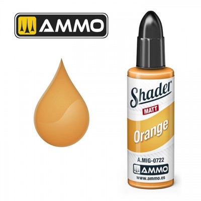 [ܼ] CG0722 [MIG AMMO] CG0722 MATT SHADER Orange - 10ml
