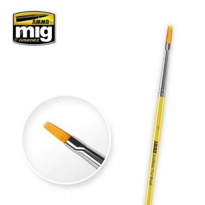 [ܼ] CG8619 [MIG AMMO] CG8619 1 Synthetic Flat Brush