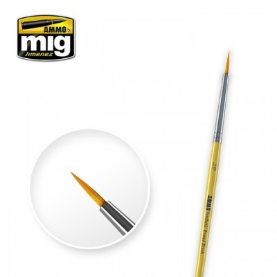 [ܼ] CG8611 [MIG AMMO] CG8611 3/0 Synthetic Round Brush