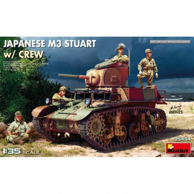 [ܼ] BE35454 [Miniart] BE35454 1/35 Japanese M3 Stuart w/ Crew