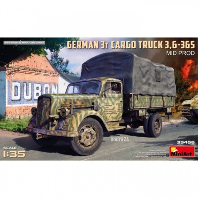 [ܼ] BE35456 [Miniart] BE35456 1/35 German 3t Cargo Truck 3,6-36S Mid Prod