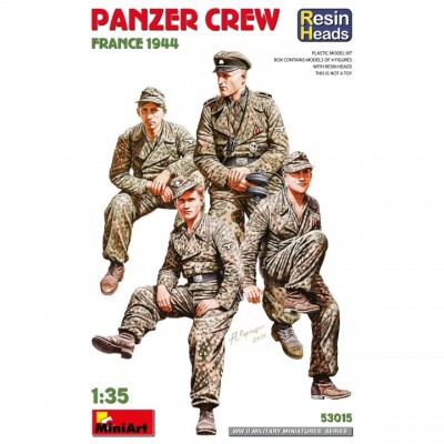 [ܼ] BE53015 [Miniart] BE53015 1/35 Panzer Crew. France 1944. Resin Heads