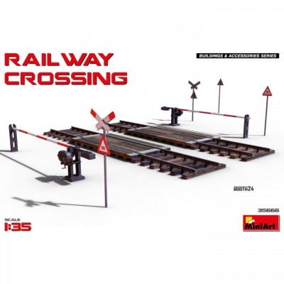 [ܼ] BE35666 [Miniart] BE35666 1/35 Railway Crossing