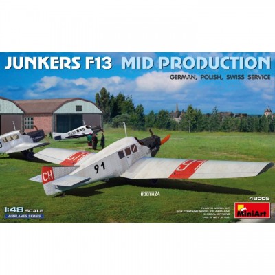 [ܼ] BE48005 [Miniart] BE48005 1/48 Junkers F13. Mid Prod. German, Polish, Swiss Service