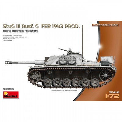 [ܼ] BE72103 [Miniart] BE72103 1/72 StuG III Ausf. G Feb 1943 Prod w/Winter Tracks