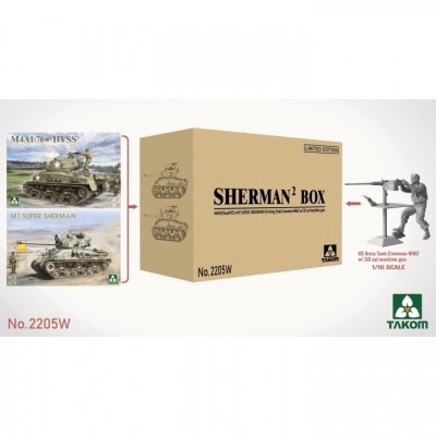 [ܼ] BT2205W [Takom] BT2205W 1/35 SHERMAN BOX M4A1(76W) w/.50 cal machine gun
